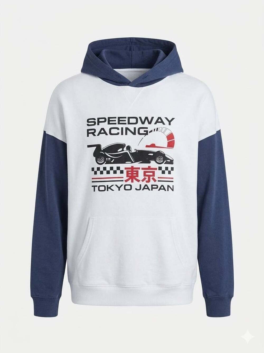 Aeropostale Speedway Racing Tokyo Japan Hoodie Size S Colorblock